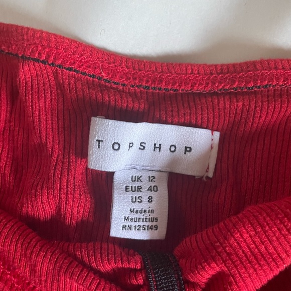 Topshop Red Top - Picture 3 of 3